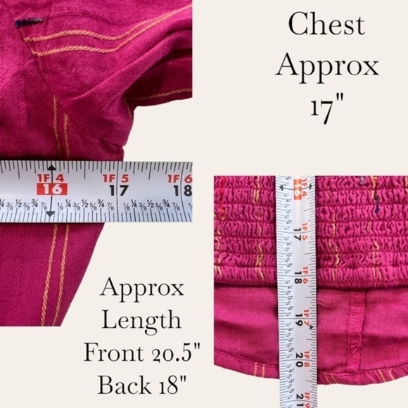 FREE PEOPLE Seratonin Corset-Inspired Colorful Thread Cotton Top NWT/MD - Picture 12 of 12